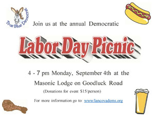 LCDC Labor Day Picnic Flyer