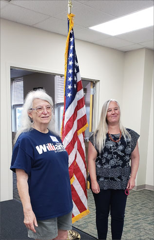 LCDC presents American flag to Lancaster Library
